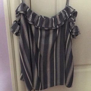 Flowy Spaghetti Strap/ off the Shoulder Shirt